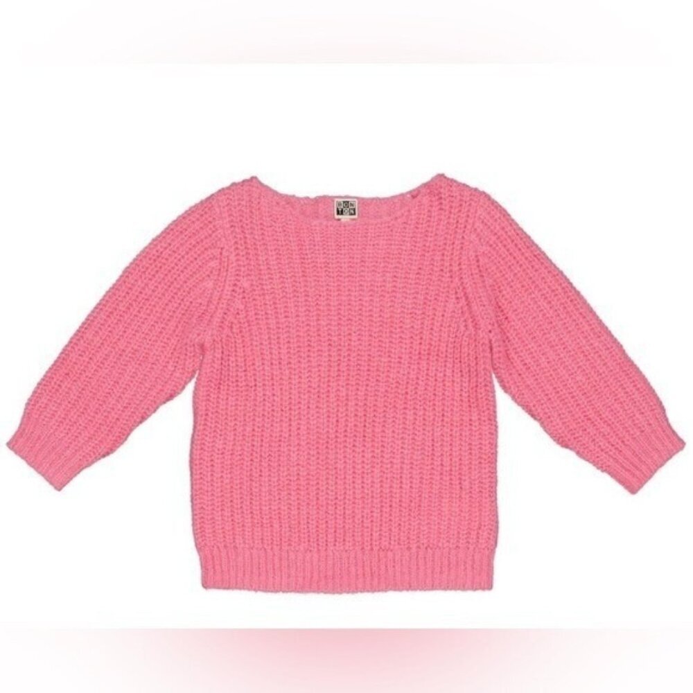 NWT Bonton Girls Rose Chacha Fine KnitSweater